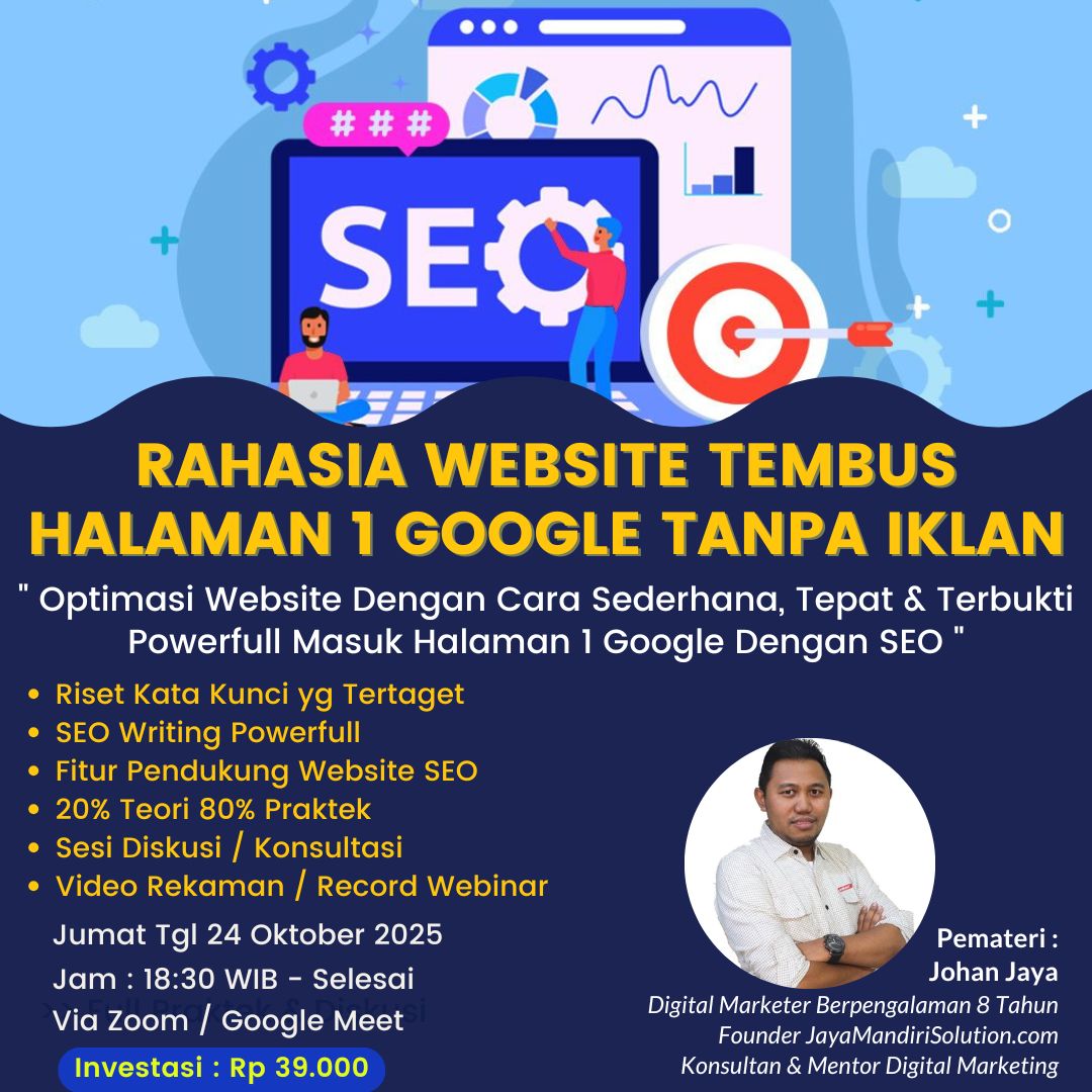 Rahasia Website Tembus Halaman 1 Google tanpa Iklan